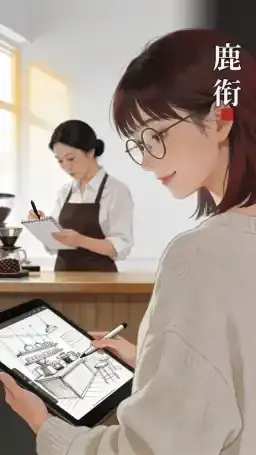 鹿衔咖啡的两位